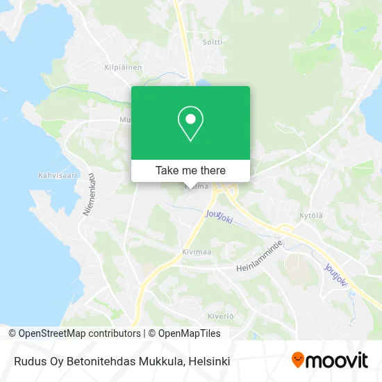 Rudus Oy Betonitehdas Mukkula map
