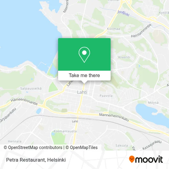 Petra Restaurant map