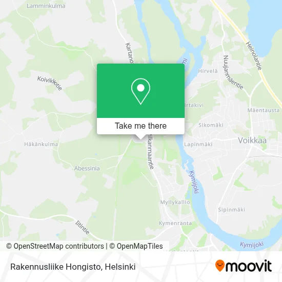 Rakennusliike Hongisto map