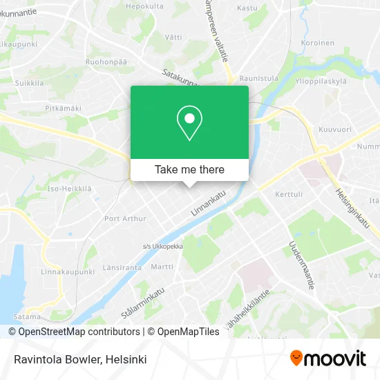 Ravintola Bowler map