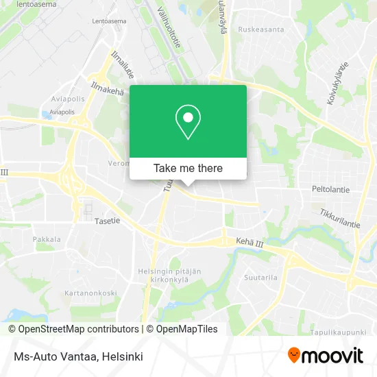 Ms-Auto Vantaa map