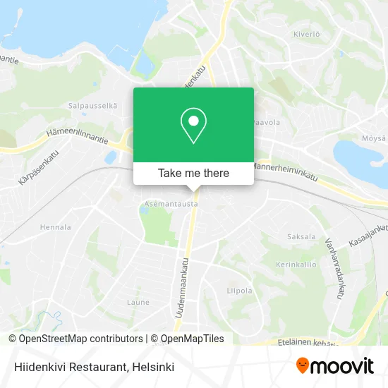Hiidenkivi Restaurant map