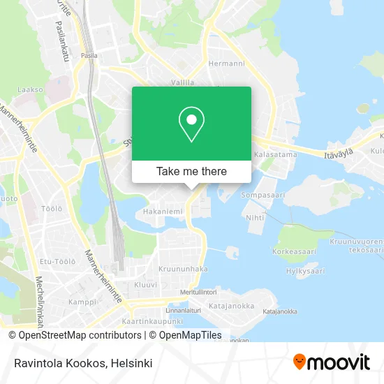 Ravintola Kookos map