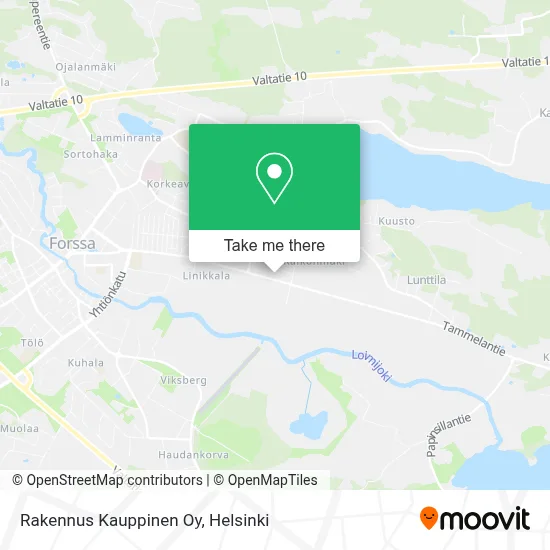 Rakennus Kauppinen Oy map