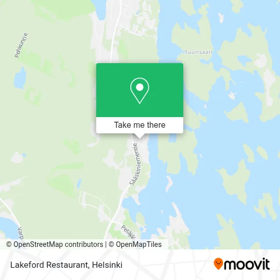 Lakeford Restaurant map