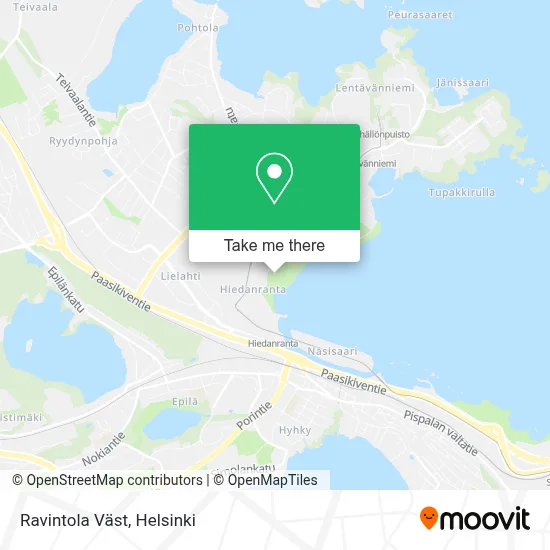 Ravintola Väst map