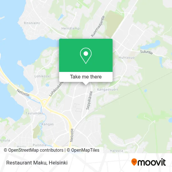 Restaurant Maku map