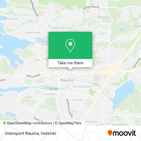 Intersport Rauma map