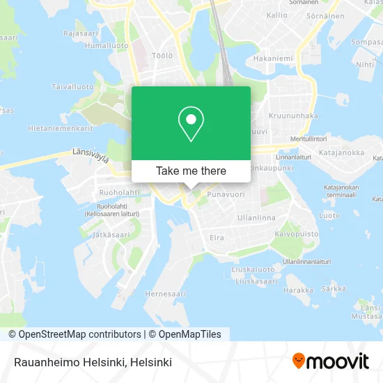 Rauanheimo Helsinki map