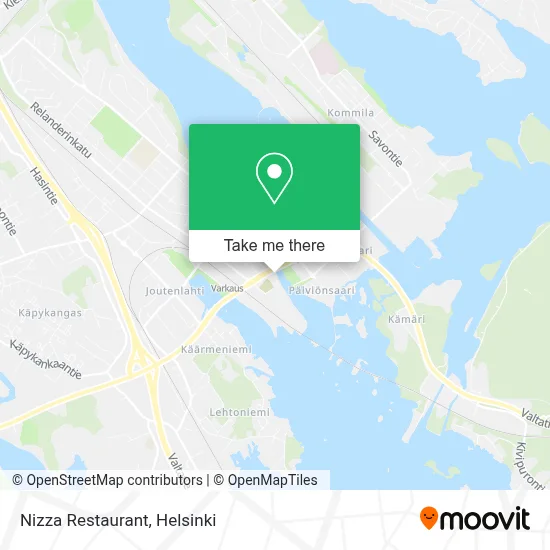 Nizza Restaurant map