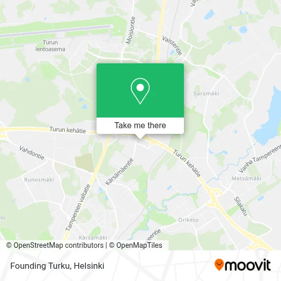 Founding Turku map