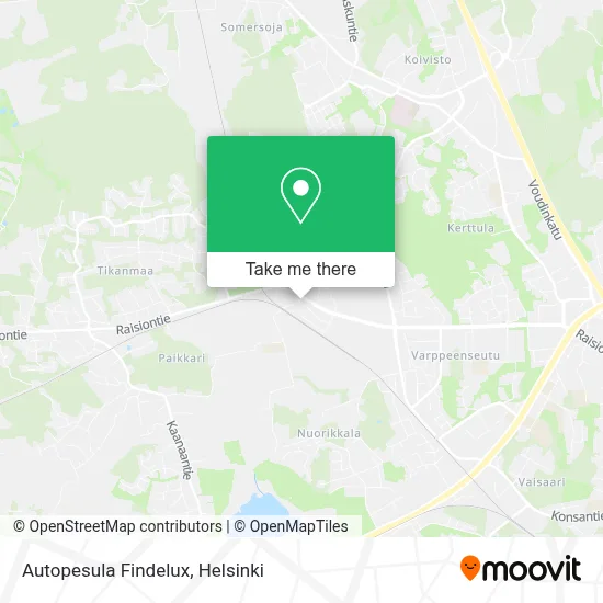 Autopesula Findelux map