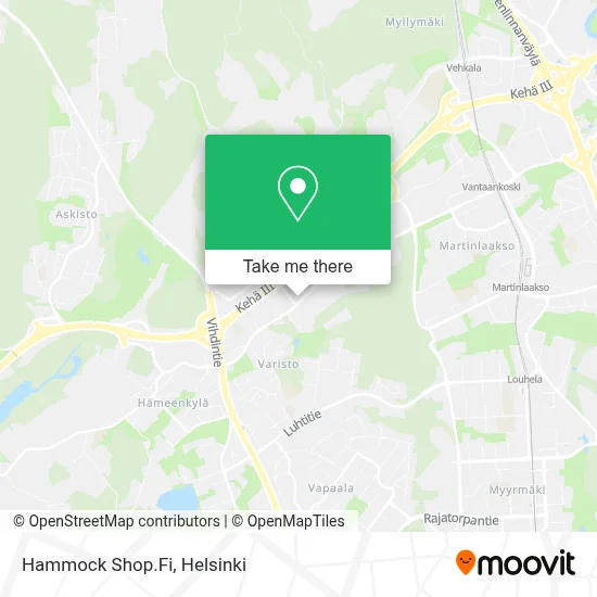 Hammock Shop.Fi map