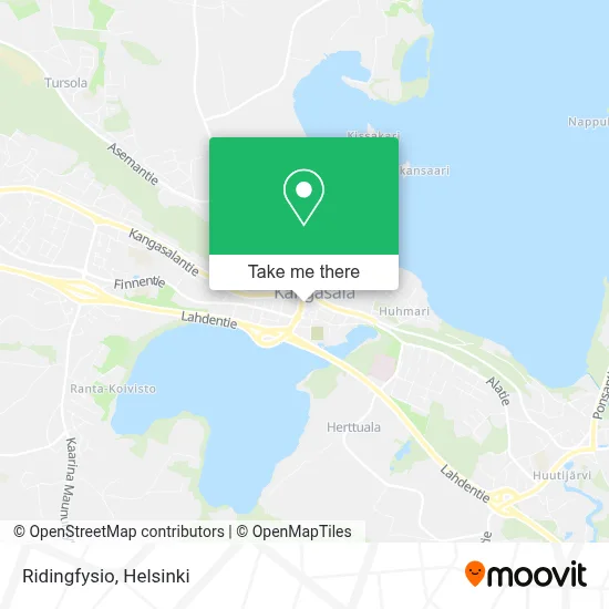 Ridingfysio map
