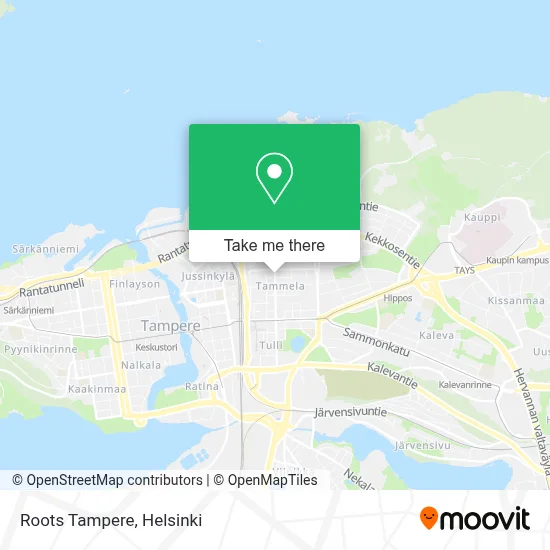 Roots Tampere map