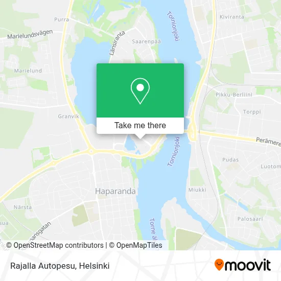 Rajalla Autopesu map
