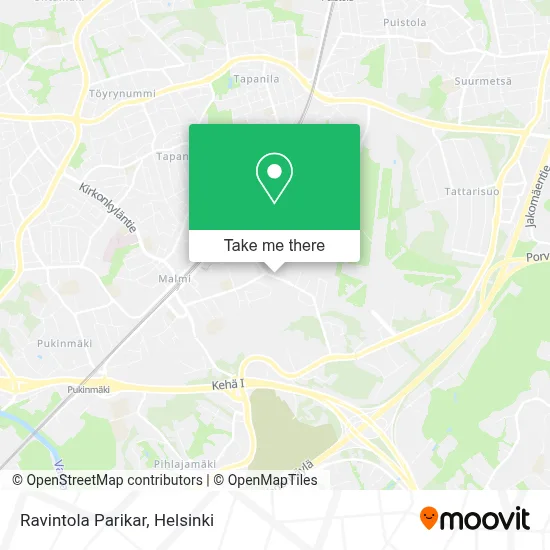 Ravintola Parikar map