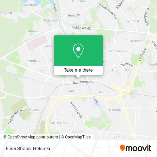Elisa Shops map
