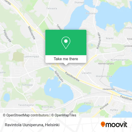 Ravintola Uuniperuna map