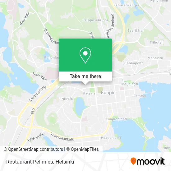 Restaurant Pelimies map