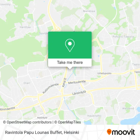 Ravintola Papu Lounas Buffet map