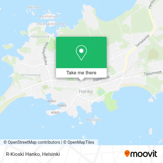 R-Kioski Hanko map