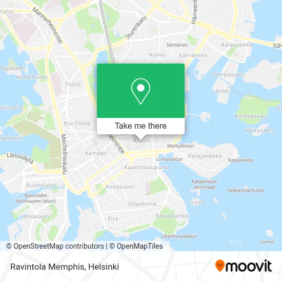 Ravintola Memphis map