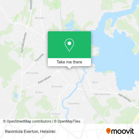 Ravintola Everton map