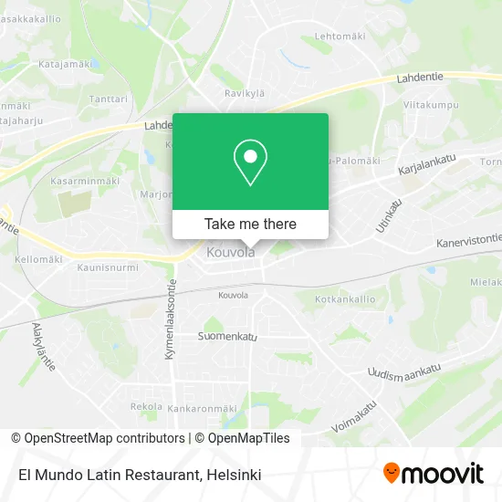 El Mundo Latin Restaurant map