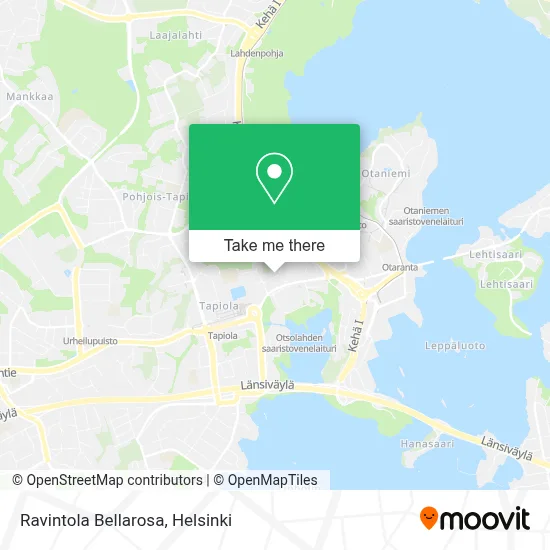 Ravintola Bellarosa map