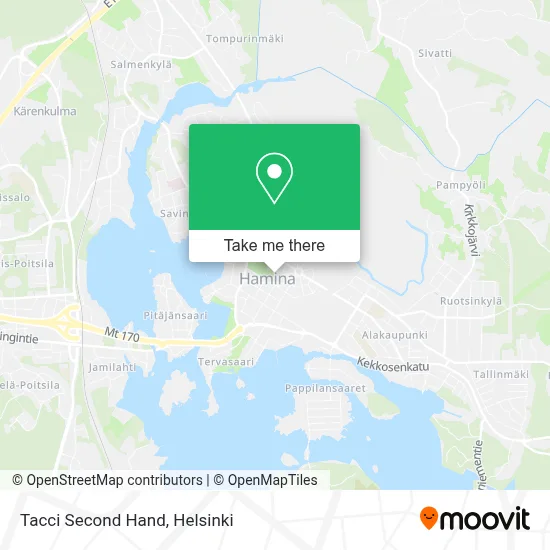 Tacci Second Hand map