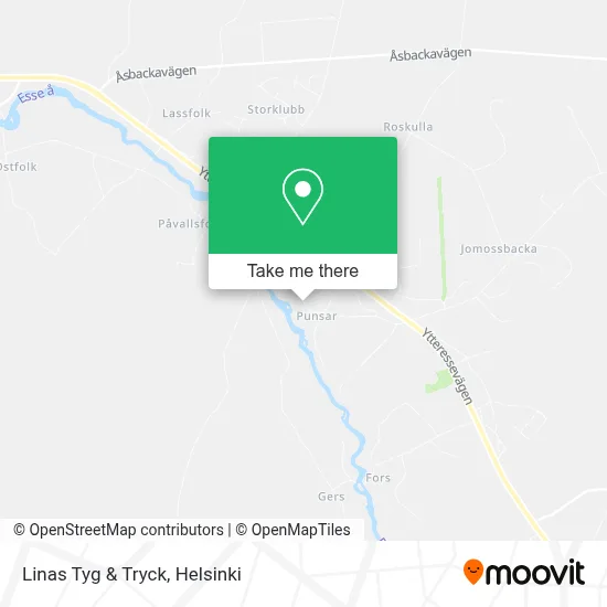 Linas Tyg & Tryck map
