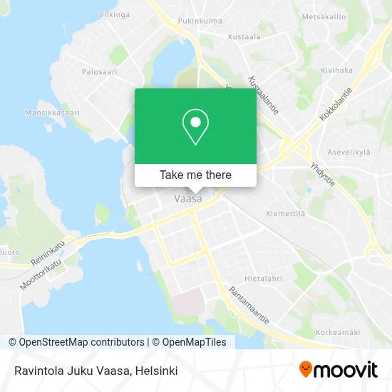 Ravintola Juku Vaasa map