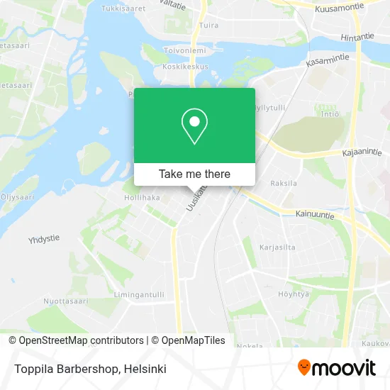 Toppila Barbershop map