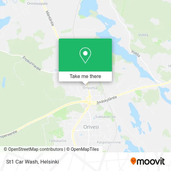 St1 Car Wash map
