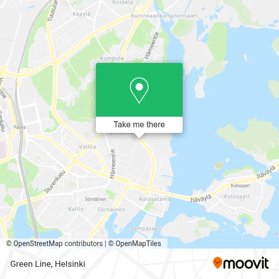 Green Line map