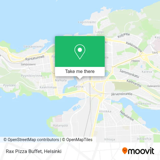 Rax Pizza Buffet map