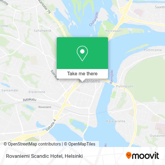 Rovaniemi Scandic Hotel map