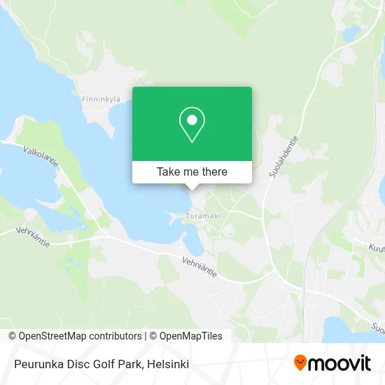 Peurunka Disc Golf Park map