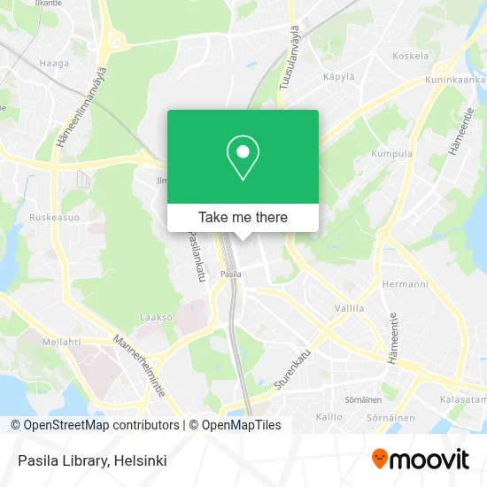 Pasila Library map