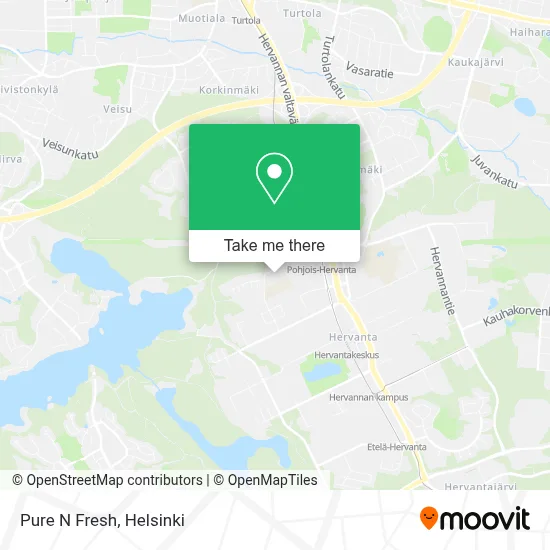Pure N Fresh map