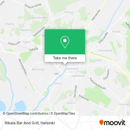 Rikala Bar And Grill map