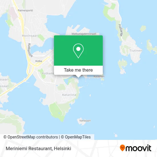 Meriniemi Restaurant map