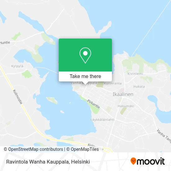 Ravintola Wanha Kauppala map