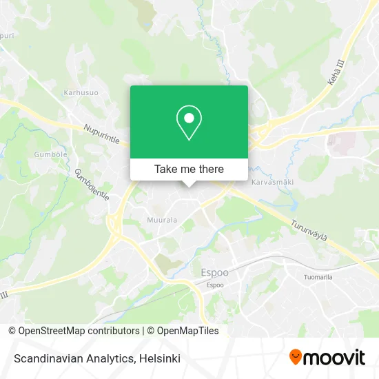Scandinavian Analytics map