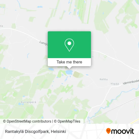 Rantakylä Discgolfpark map
