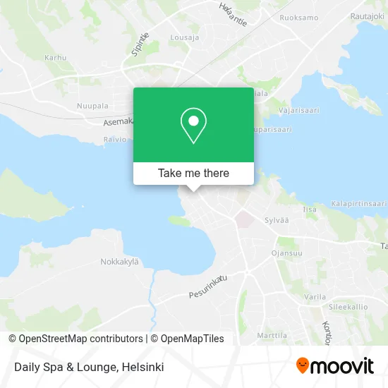 Daily Spa & Lounge map
