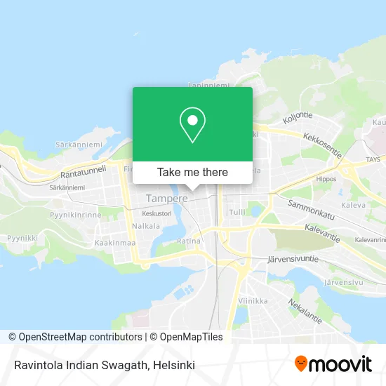 Ravintola Indian Swagath map