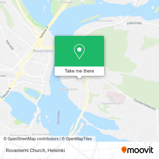 Rovaniemi Church map