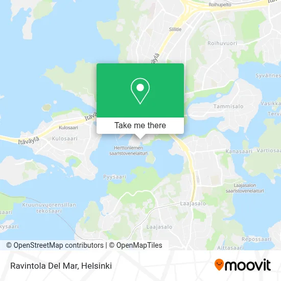 Ravintola Del Mar map